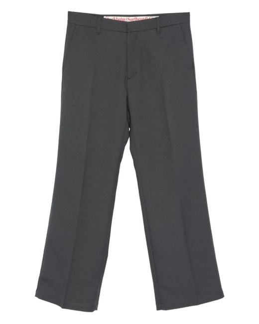 Stockholm Surfboard Club Gray Pressed-Crease Pants for men