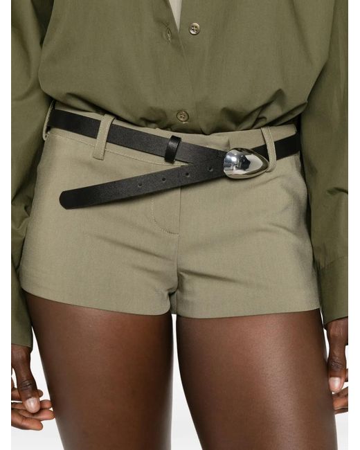 Frankie Shop Natural Short À Fermeture Dissimulée