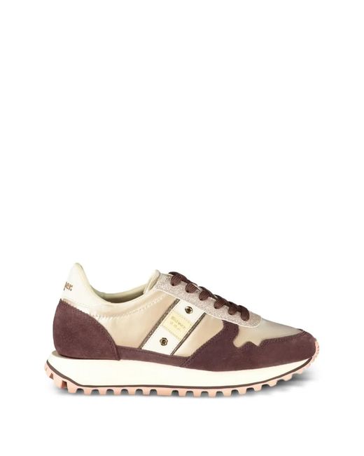Blauer Pink Lace-Up Sneakers