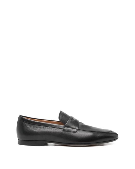 Tod's Black Leather Loafers for men