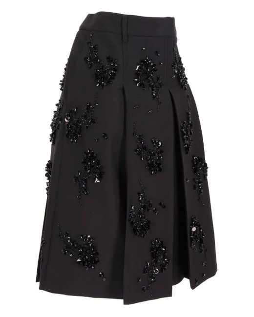 Gonna Plissettata di Miu Miu in Black