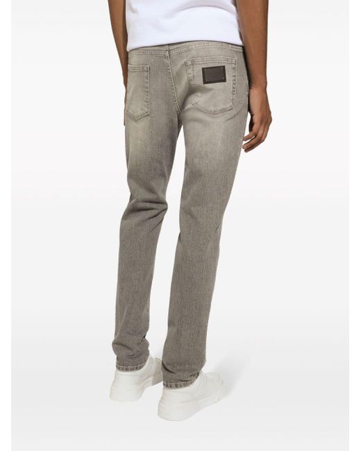Dolce & Gabbana Slim-fit Jeans in het Gray voor heren