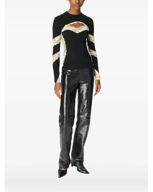 Top Con Inserti di MARINE SERRE in Black