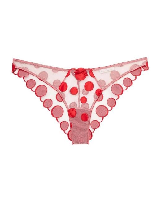 Fleur du Mal Pink Polka-Dot Briefs