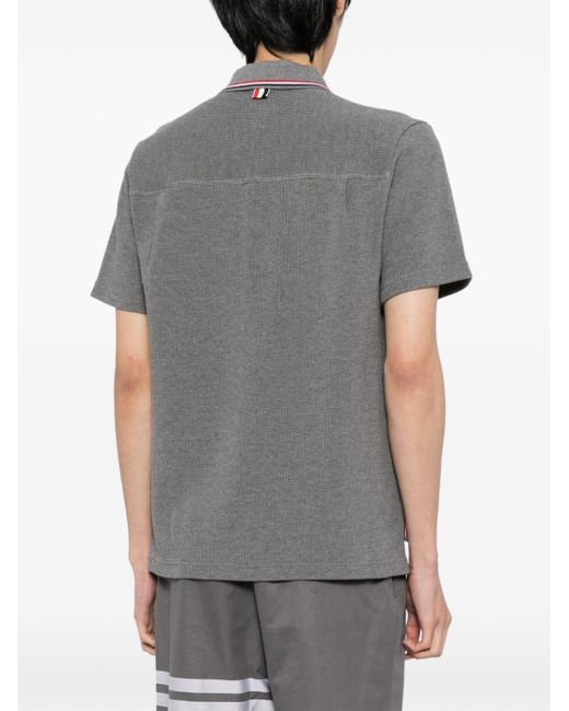 Thom Browne Gray Short-sleeve Cotton Shirt for men