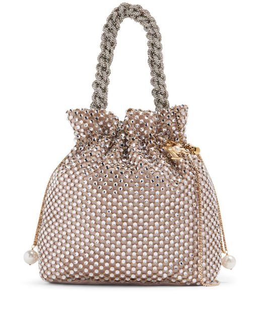 Rosantica Natural Amelia Selene Crystal-embellished Bag