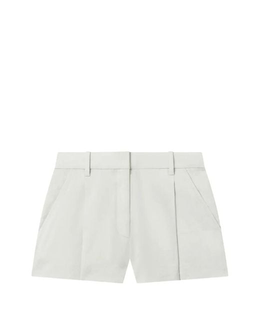 A.L.C. White Winston Linen Shorts