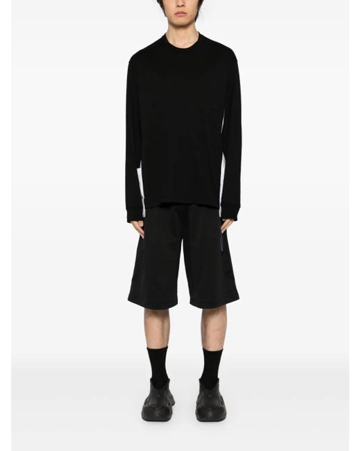 MASTERMIND WORLD Black Panelled T-Shirt for men