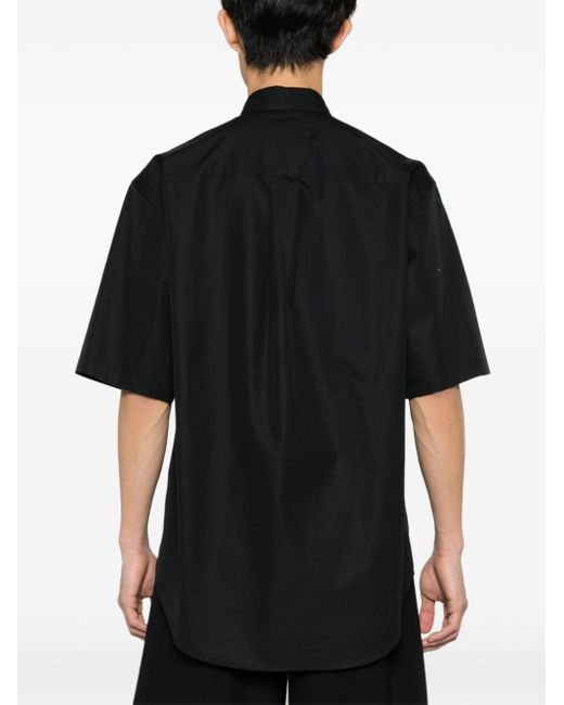 Moschino Black Graphic-Print Cotton Shirt for men
