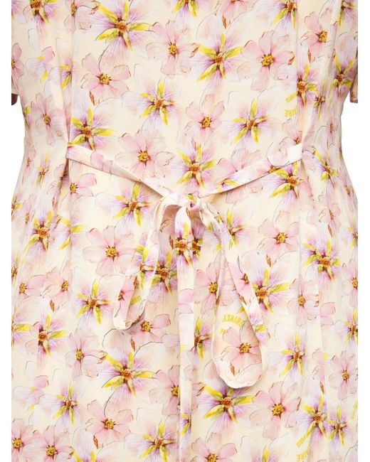 Zadig & Voltaire White Floral-Print Mini Dress