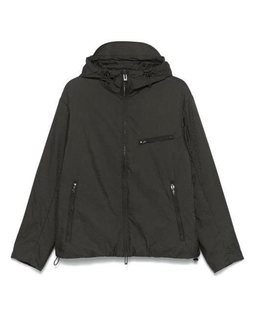Emporio Armani Black Nylon Jacket for men