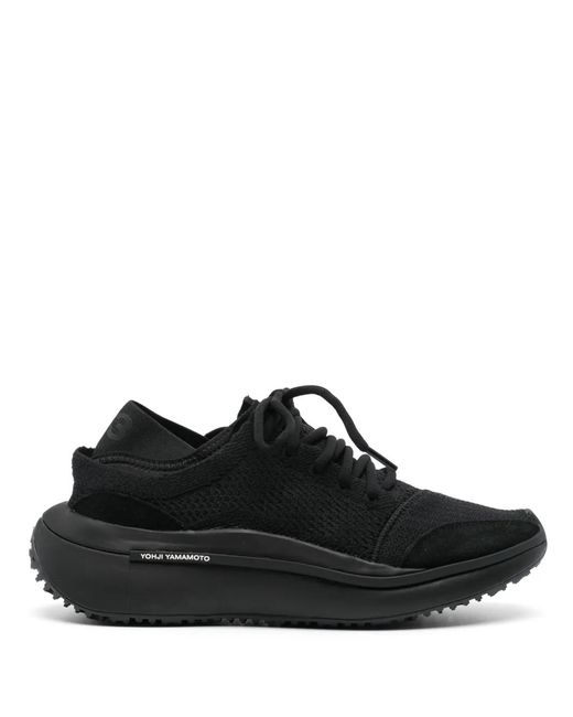 Y-3 Black Qisan Knit Sneakers
