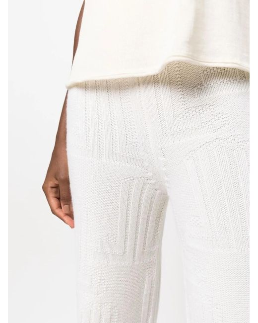 Lanvin Gebreide Broek in het White