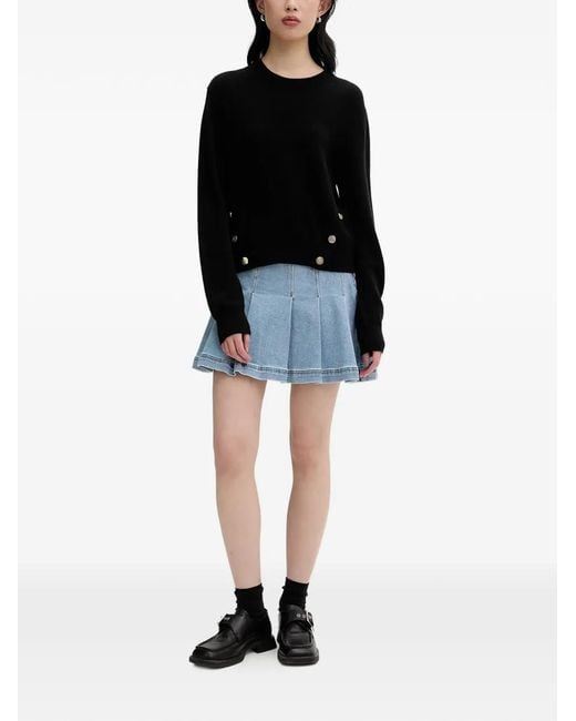From Future Black Button-Embellished Sweater