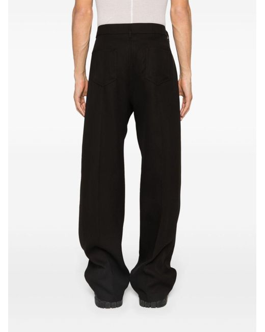 Rick Owens Black Geth Wide-leg Tailored Trousers for men