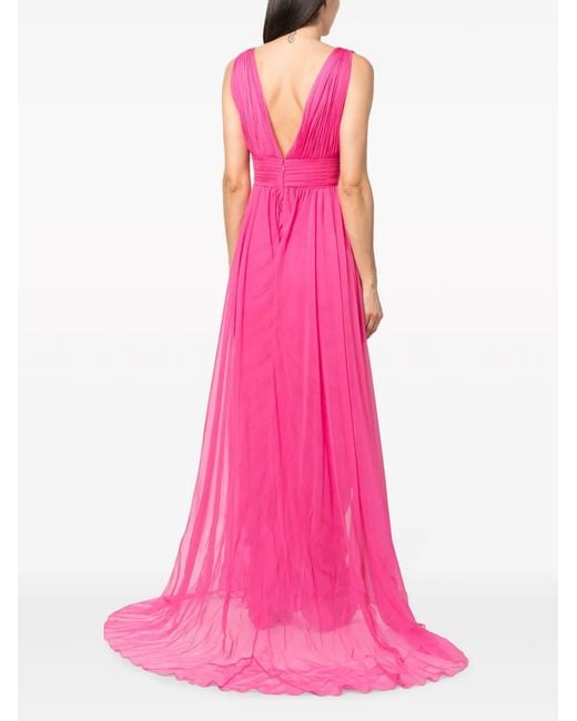 Alberta Ferretti Pink Long -Signed Long Dress