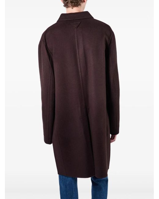 Prada Brown Cashmere Overcoat for men