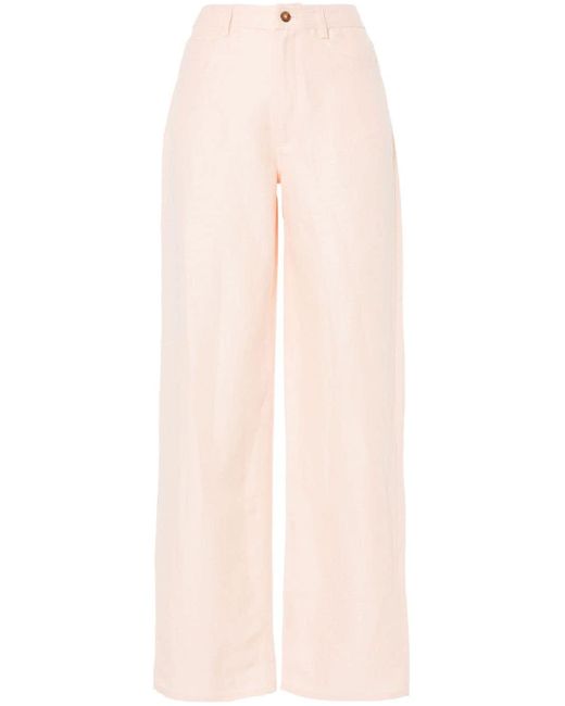 Pantalon droit Peran Loulou Studio en coloris Pink
