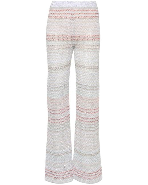 Missoni Gray Trousers With Sequin Details