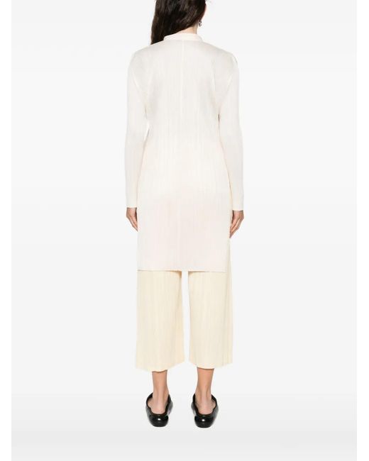 Pleats Please Issey Miyake White Pleated Top