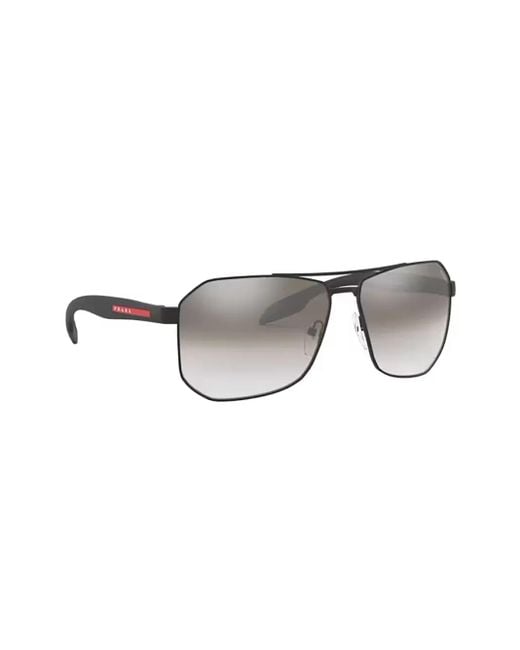 Prada Linea Rossa Gray Sunglasses for men