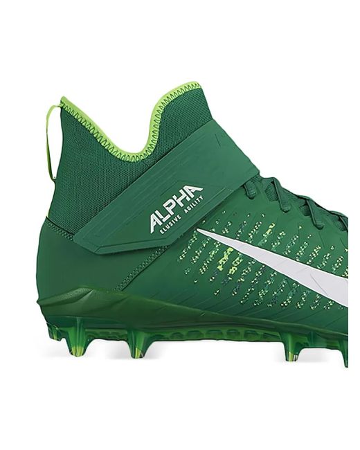 Nike Green Alpha Menace Pro 2 Mid Cleats for men