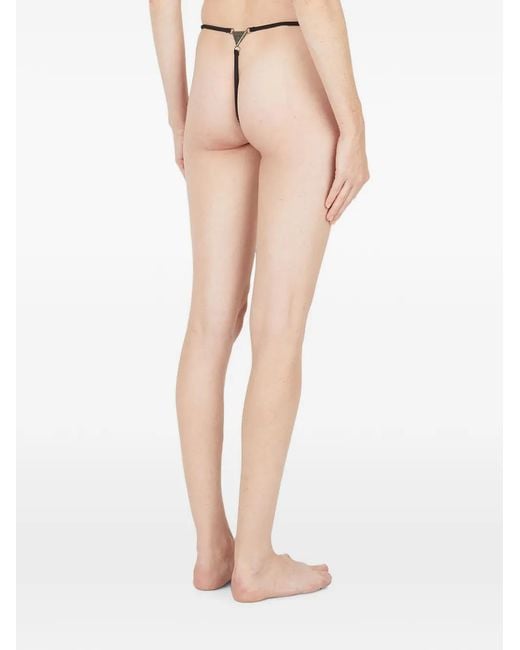 Guess Black Stretch-Jersey Thongs