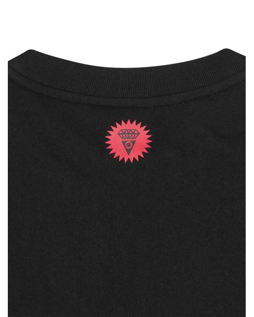 ICECREAM Black Cotton Graphic T-Shirt for men