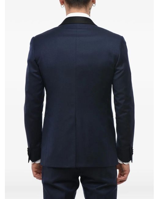 Corneliani Blue Shawl-Lapel Suit (Set Of Three) for men