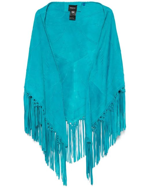 Simonetta Ravizza Blue Suede Scarf