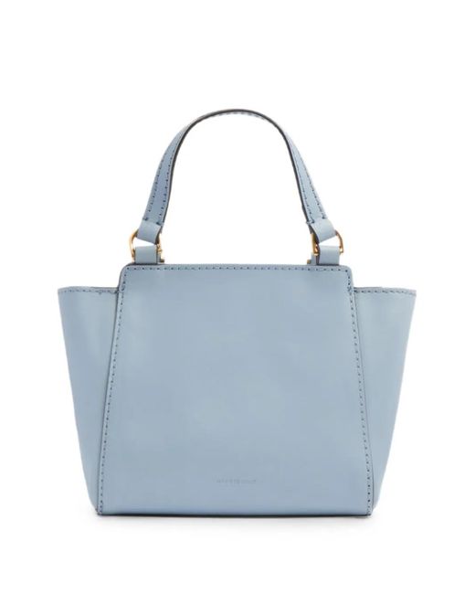The Bridge Blue Leather Shoulder Bag