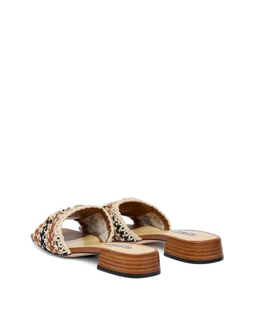Karl Lagerfeld Natural Petalo Ii Crochet Signia Slide