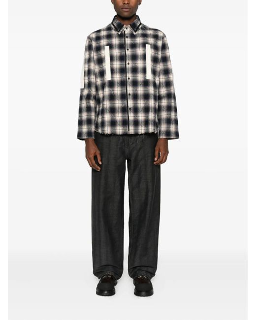 Craig Green Black Checkered Shirt for men