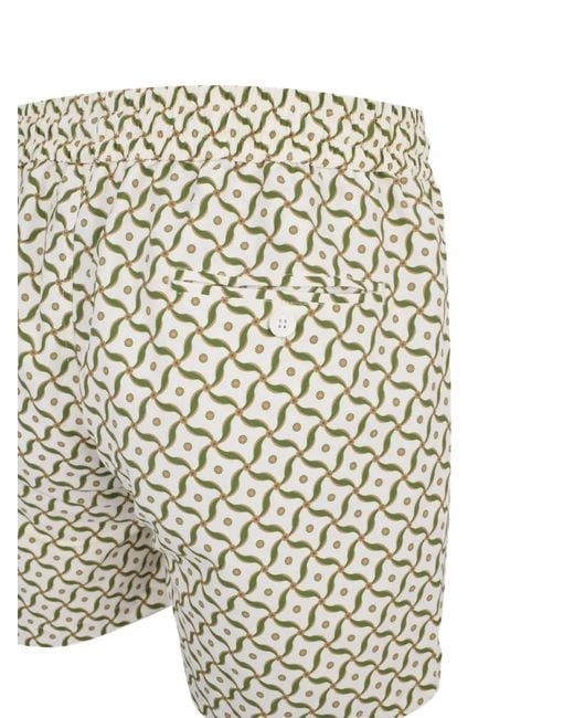 Frescobol Carioca White Drawstring Swim Short for men