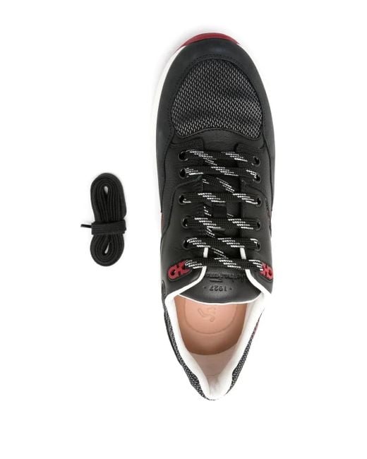 Sneaker con intarsi bicolore di Ferragamo in Multicolor