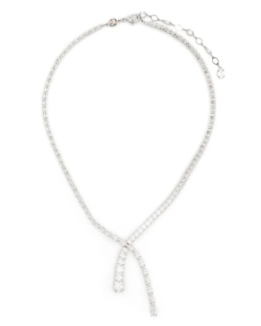Collier Matrix Y Swarovski en coloris White