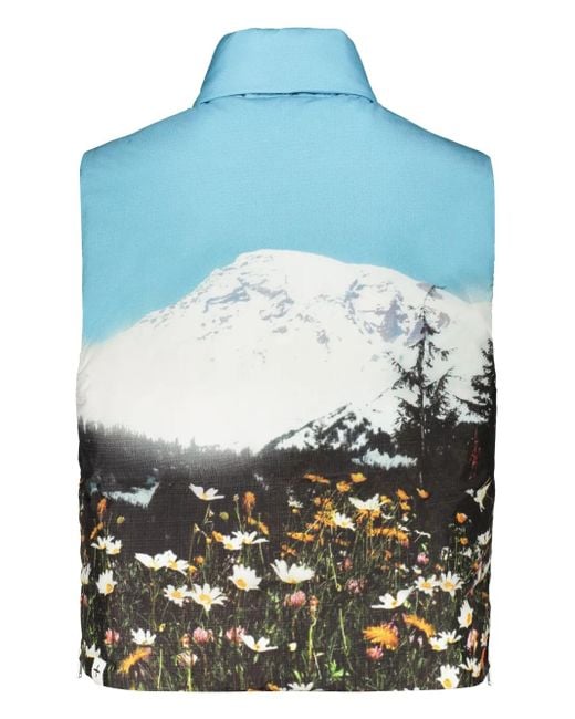 Jil Sander Blue Bodywarmer Jacket for men