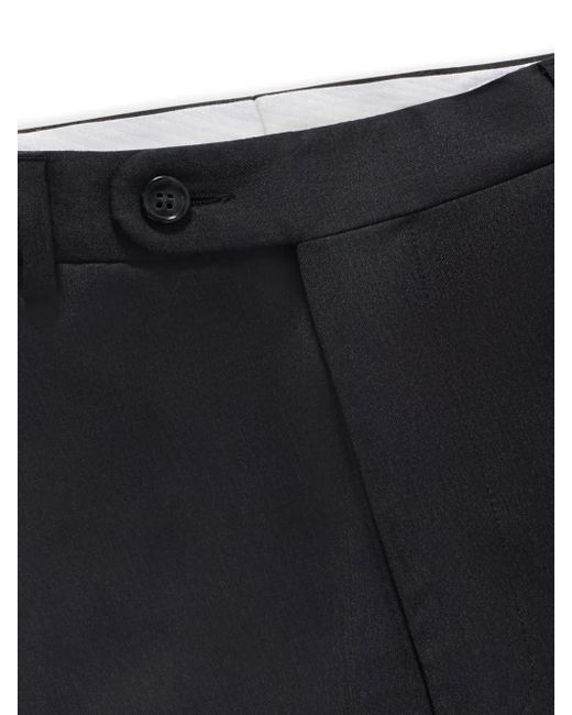 Pantalones ajustados con pinzas Brooks Brothers de hombre de color Blue
