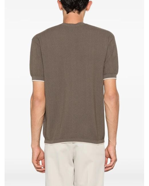 Emporio Armani Brown Short-Sleeve T-Shirt for men