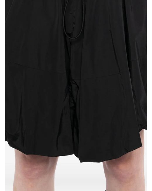 The Attico Black Ruffled Mini Skirt