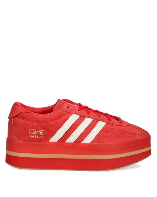 Adidas Red Gazelle Stack Sneakers