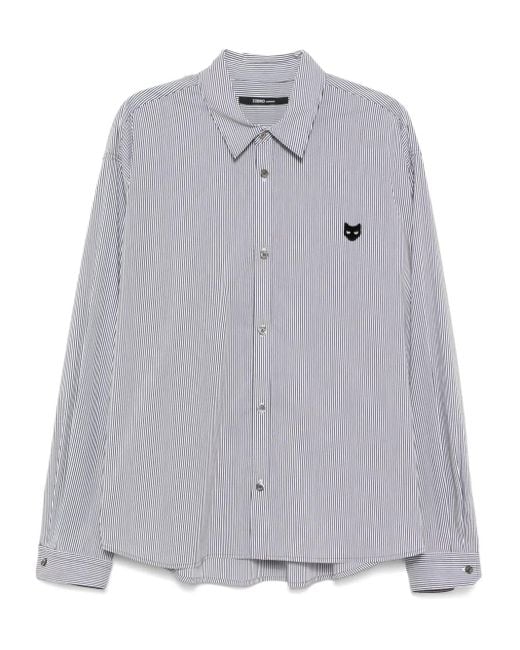 Camicia Crop Con Taglio Stondato di ZZERO BY SONGZIO in Gray da Uomo