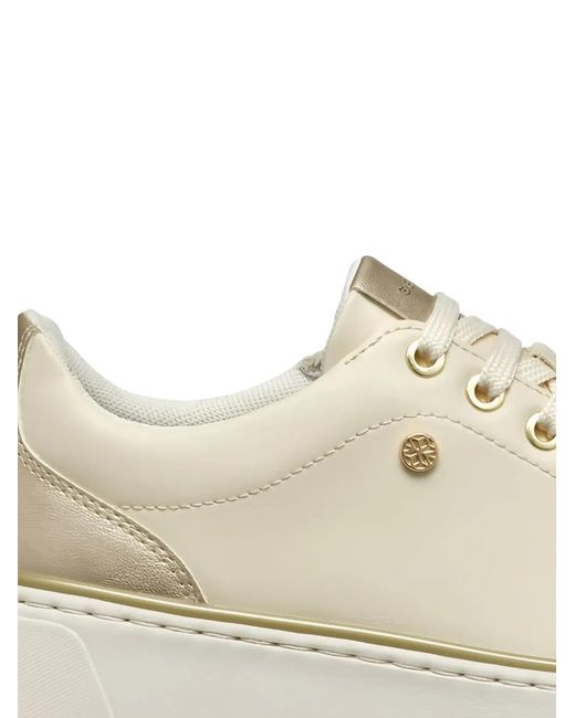 Geox White Sunnetty Lace-Up Platform Sneakers