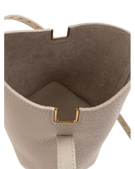Lanvin White Nano Catch Bucket Bag