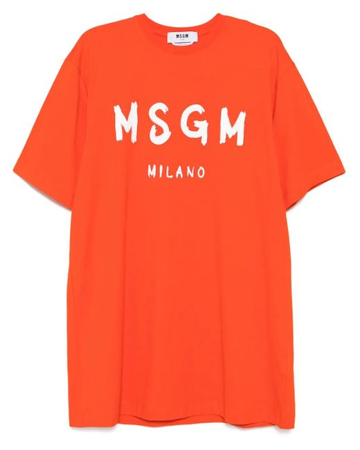 MSGM Tシャツドレス Orange
