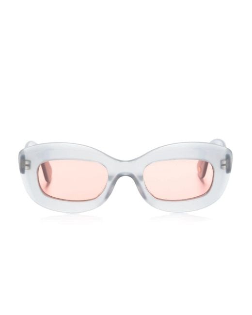 Garrett Leight Pink Dolores Rectangle-frame Sunglasses