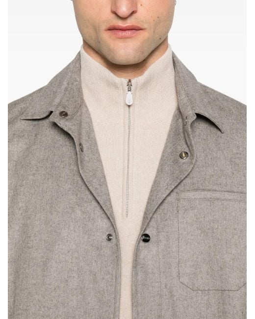 Giacca Con Tasca Applicata di Herno in Gray da Uomo