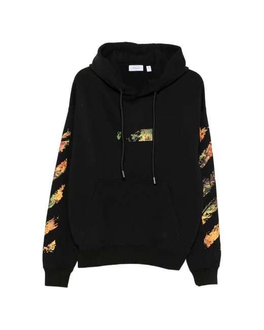 Off-White c/o Virgil Abloh Black Arrows Diagonals-Print Hoodie for men