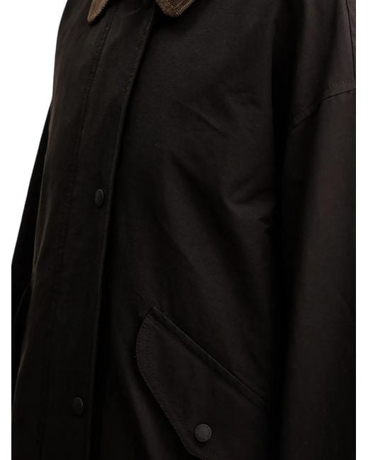 Marc O' Polo Black Corduroy-Collar Jacket