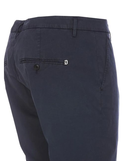 Dondup Blue Gaubert Trousers for men